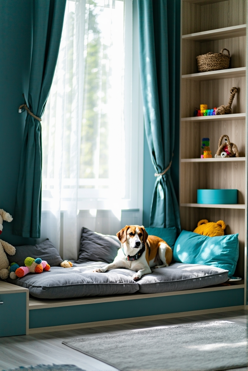 compact training and play area