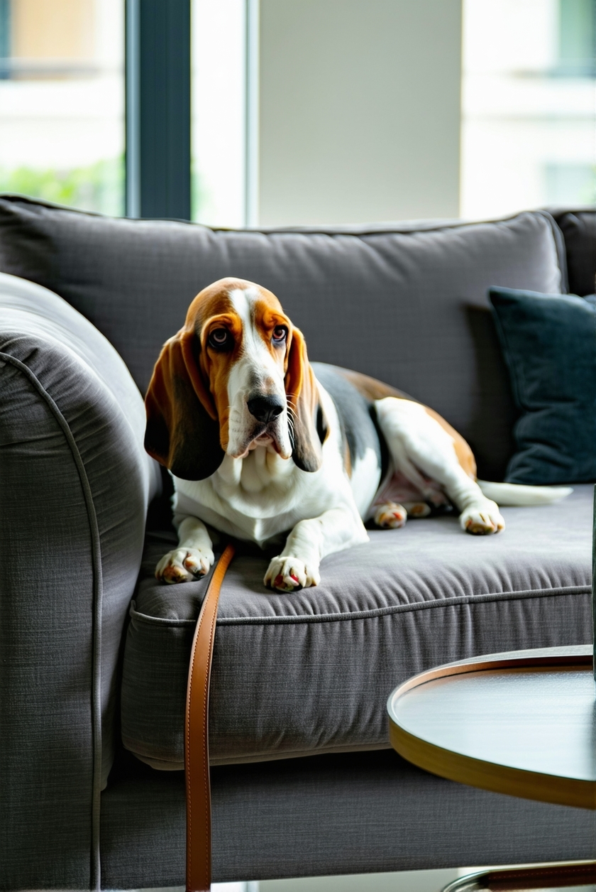 dependable basset hound companion