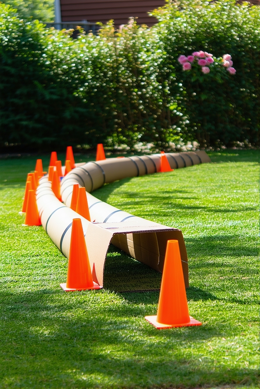 diy agility course setup