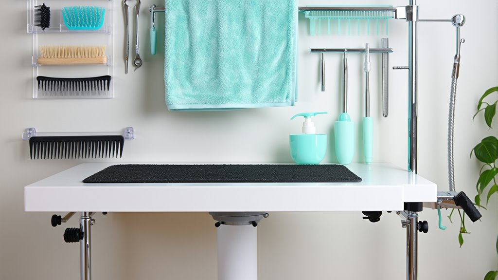 home dog grooming setup