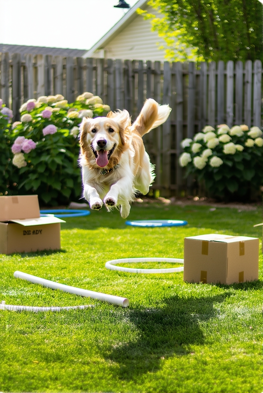 homemade agility training setup
