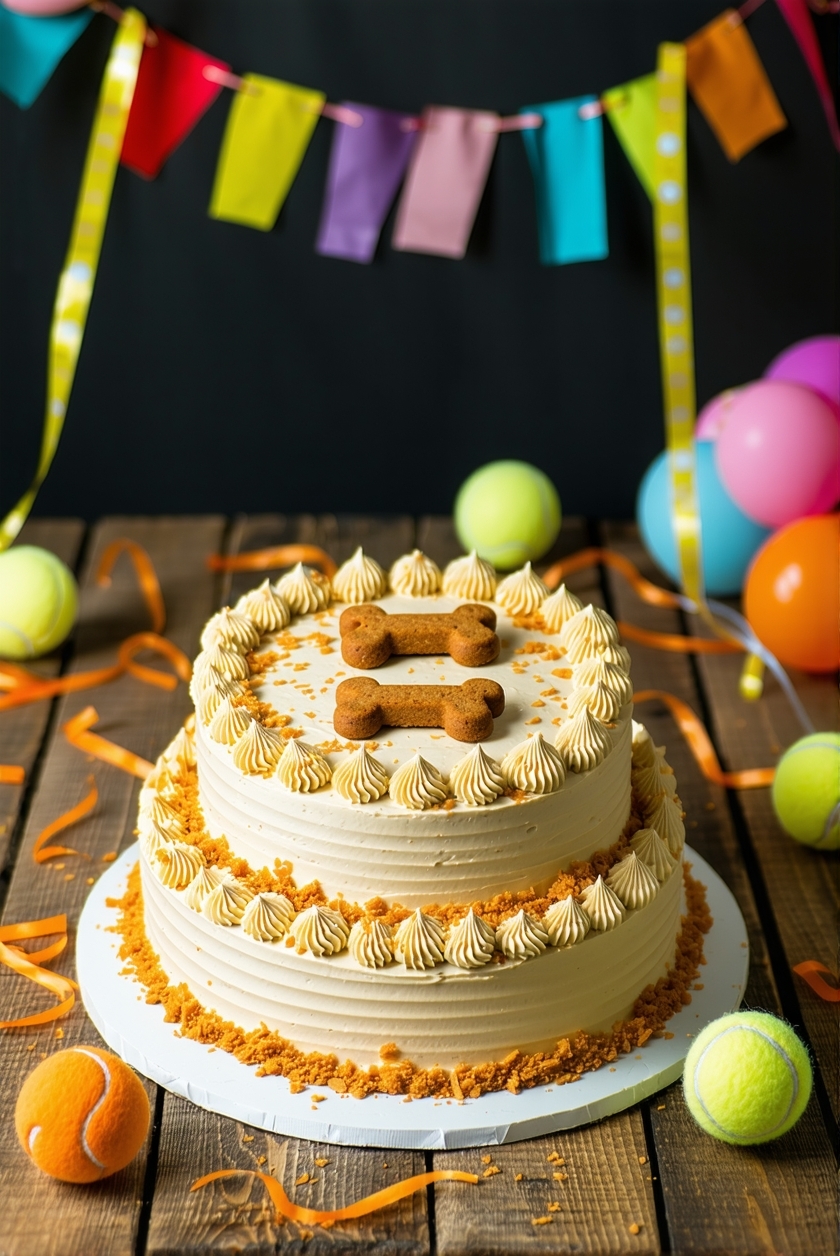 homemade dog birthday cake