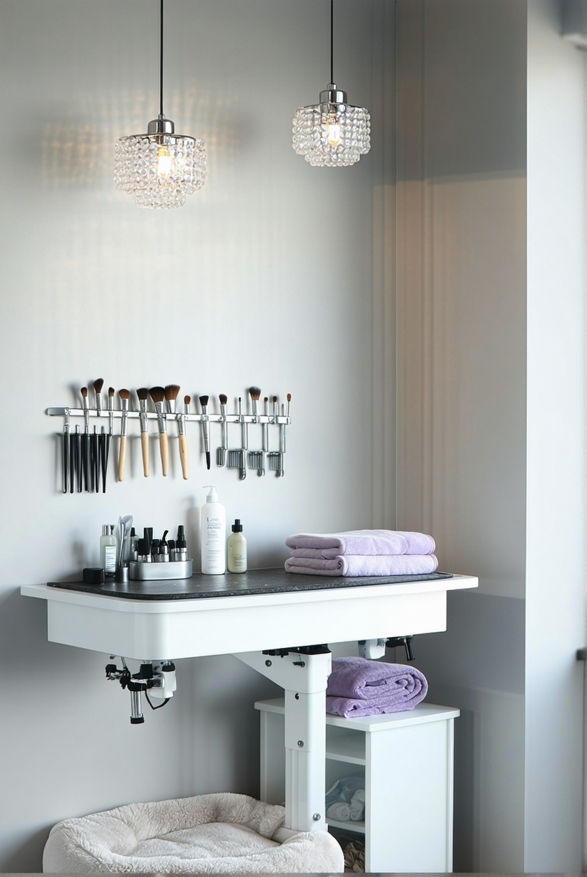 mini salon space optimization