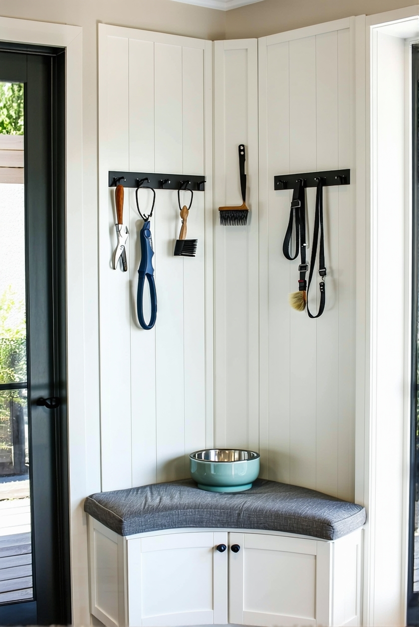 pet friendly entryway organization