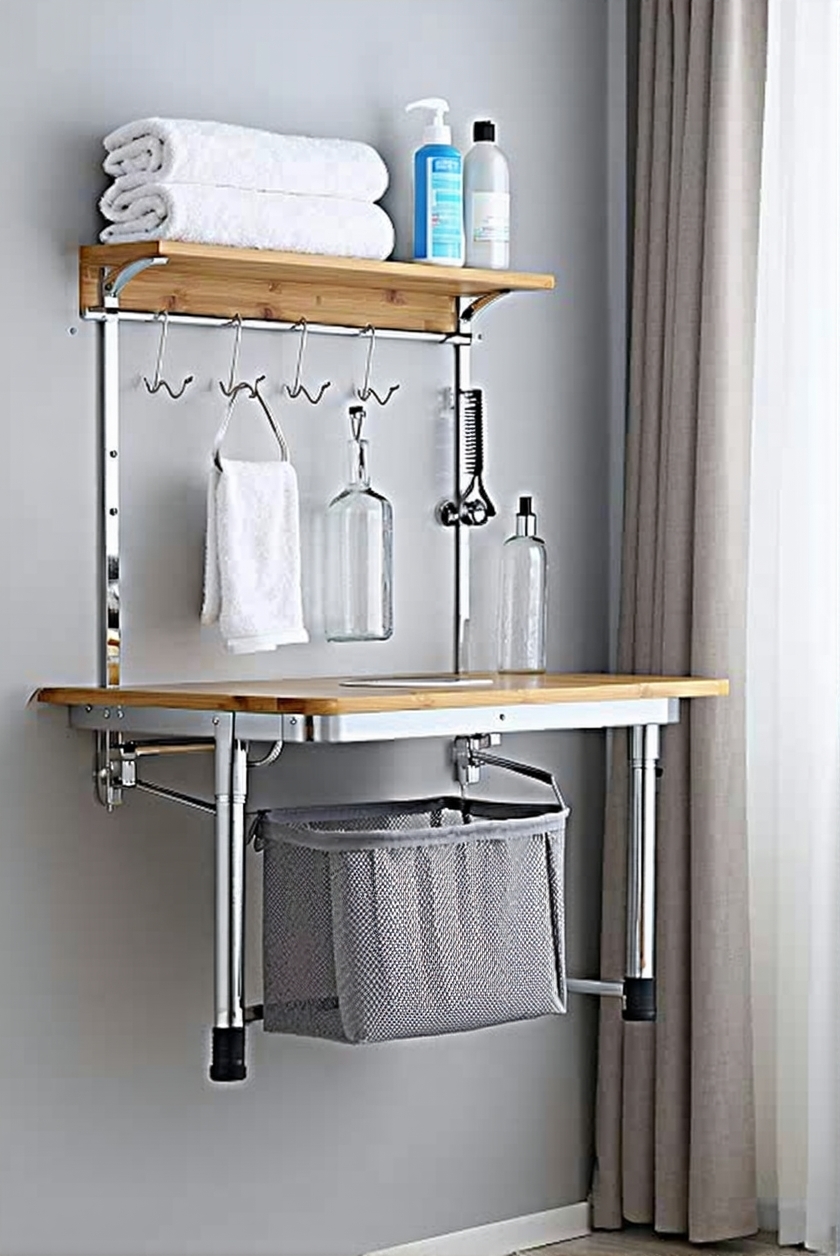 portable laundry grooming station