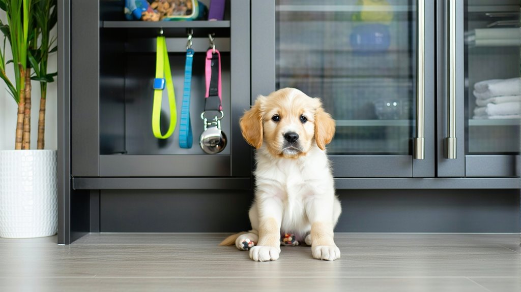 puppy discipline through storage