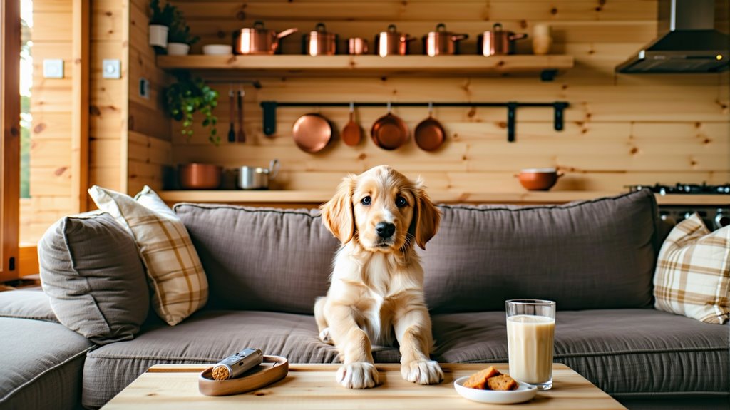 puppy training in tiny home
