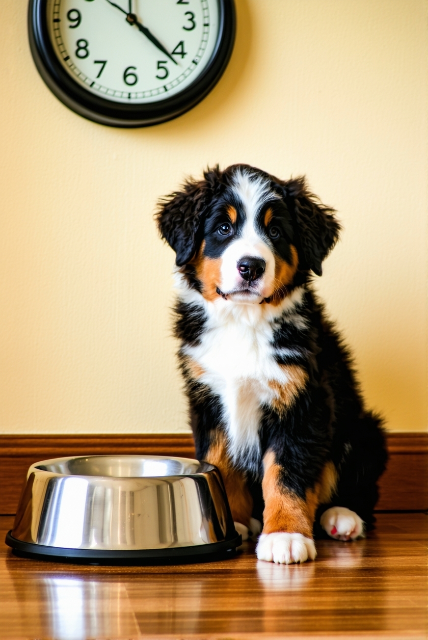 scheduled feeding for potty