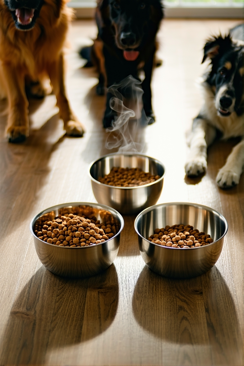 separate feeding zones created