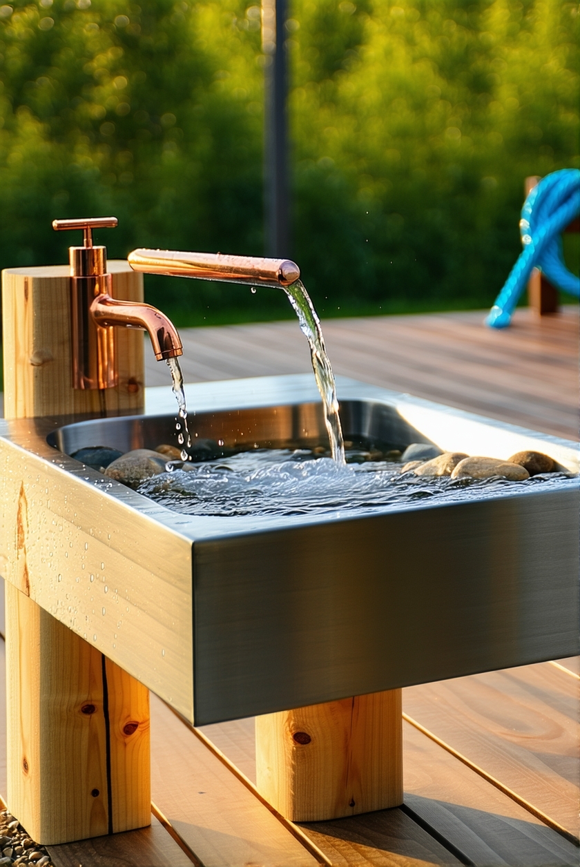 simple paw washing station setup