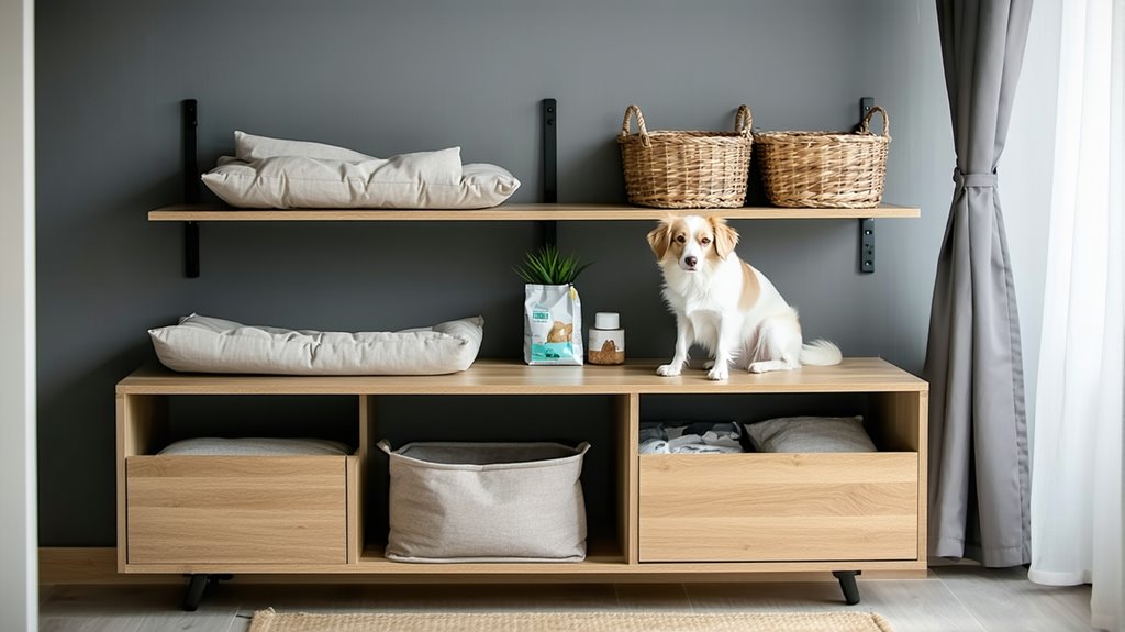 space saving dog storage solutions