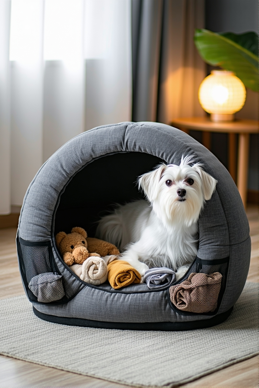 storage integrated dog beds