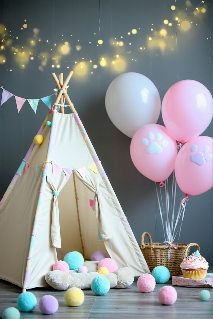 themed play area setup