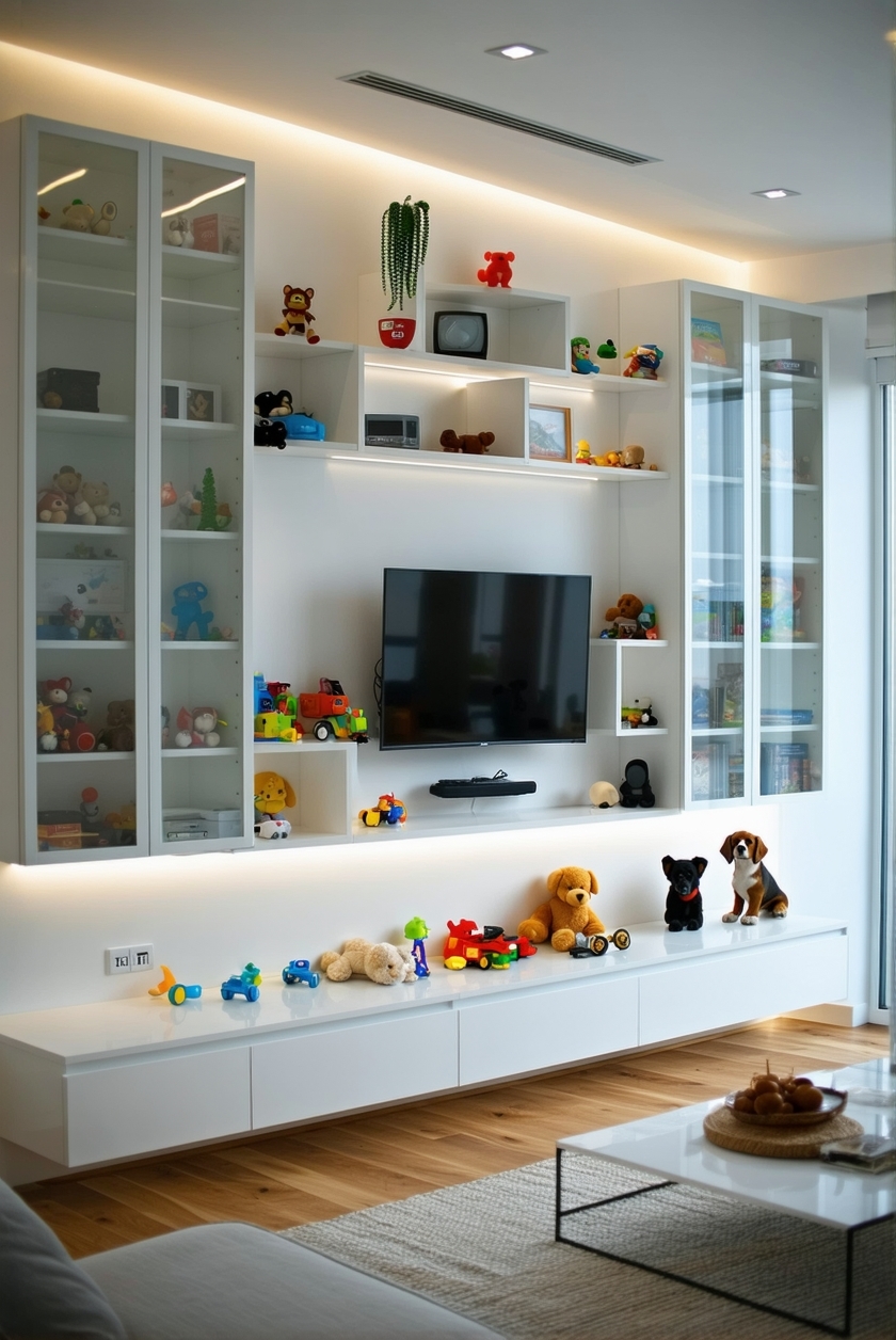 vertical space pet organization